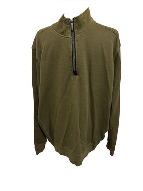 RAINFOREST Olive Green Zip Sweater